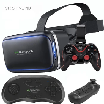

Free shipping VR virtual reality glasses Mobile 3D Cinema Game all-in-one Head-mounted Panoramic video Ultra-clear large screen
