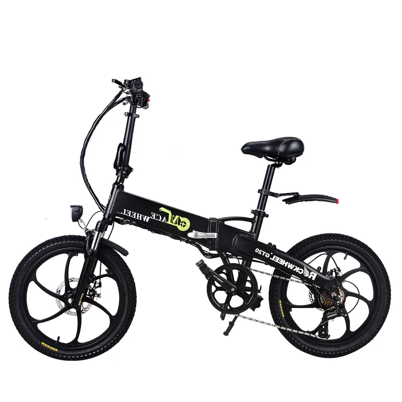 

Stock Europe 20 Inch Electric Bike Magnesium Alloy Wheel 48V 10AH 350W Folding Electric Bike 7 Speed gears 20" Folding Ebike