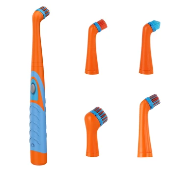 

4in1 Electric Cleaning Brush Comes With 4 Different Brush Heads For Clean Kitchen Bathroom Living Room