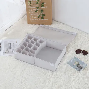 

13/16 Grid Washable Foldable Storage Organizer Storage Box For Underwear Drawer Organizer Closet Storage Socks Ties Lingerie Box