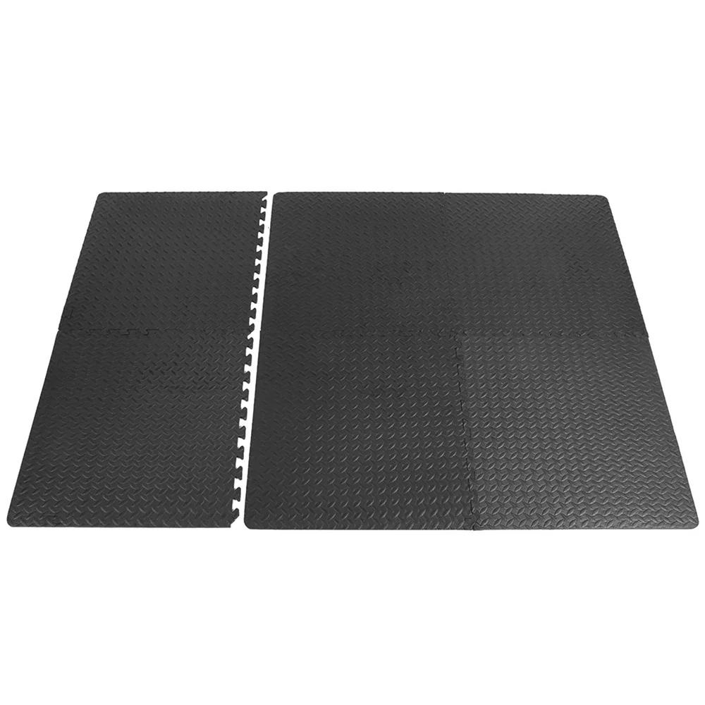 24Pc Home Gym Mat EVA Leaf Grain Floor Mats Splicing Floor Pads Patchwork Rugs Yoga Room Thicken Floor Cushion Fitness Equipment