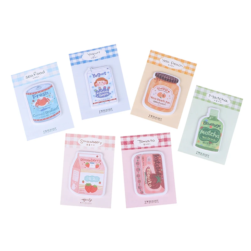 Блокнот для молока и напитков планировщик клейкая бумага наклейка kawaii