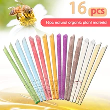 16 шт ушные свечи, ушной воск, очищающее удаление, Ушная свеча, терапия, уход за ушами, Свеча-конус, расслабляющий