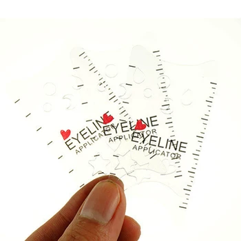 Preise DIY Professionelle Karte Typ Weiß Salon Machen Up Cat Eye ABS Durable Gestaltung Werkzeuge Eyeliner Schablonen
