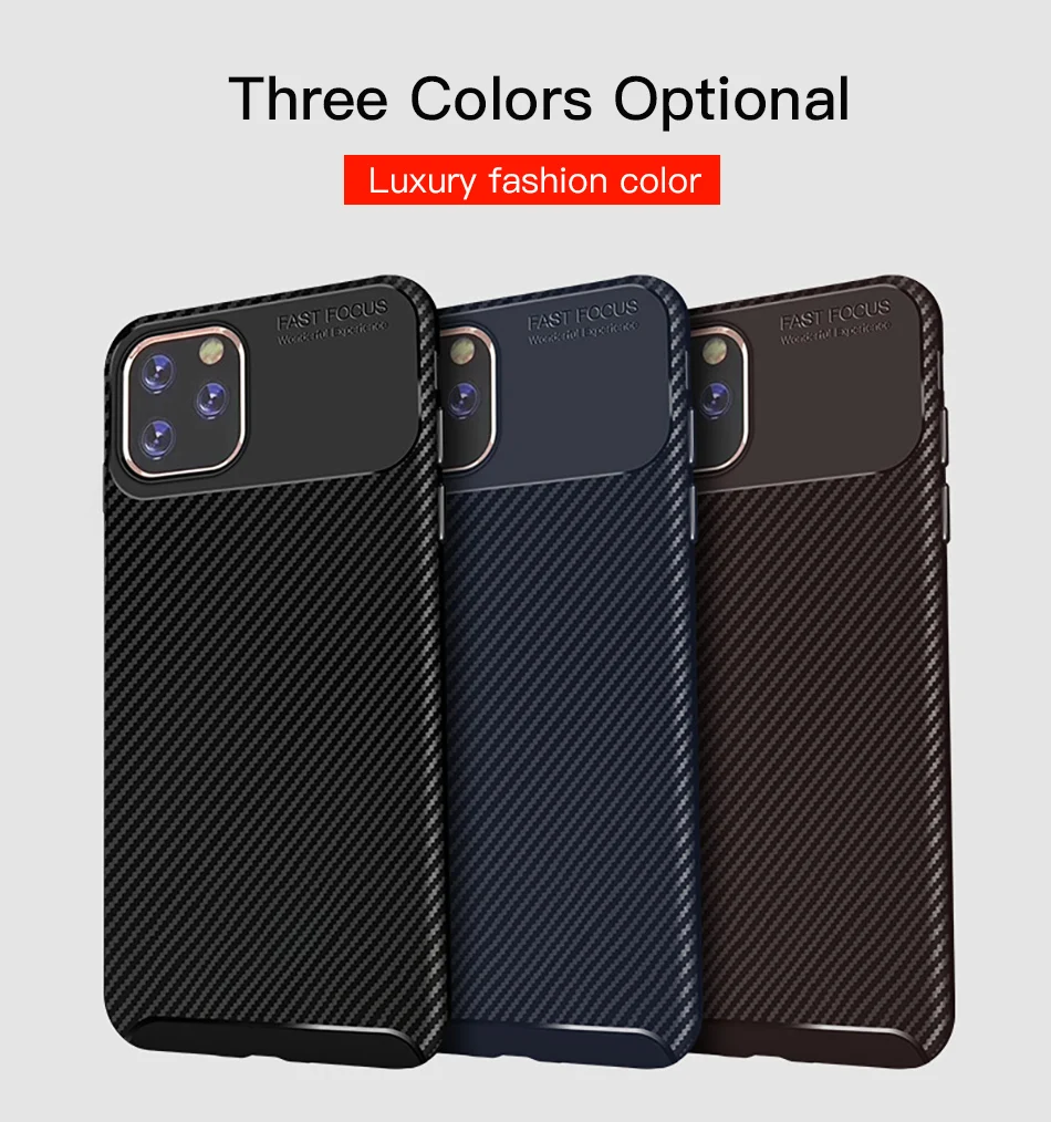 !ACCEZZ For iPhone 11 Pro Max Case 2019 New Soft TPU Business Protection Back Cases Cover Cell Phone Skid Shell Anti-fall Coque Capa (9)
