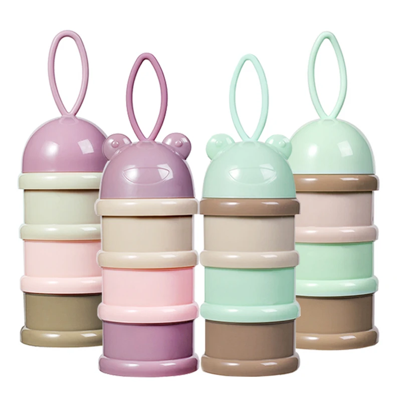 Organizer Container-Storage Dispenser Formula Milk-Powder Feeding-Box Baby 3-Layers