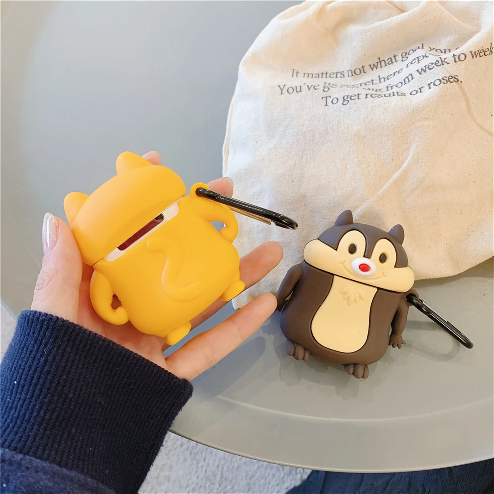 Милый мультяшный 3D чехол Airpod для Apple Airpods Мягкие силиконовые аксессуары для задней крышки bluetooth чехол для наушников
