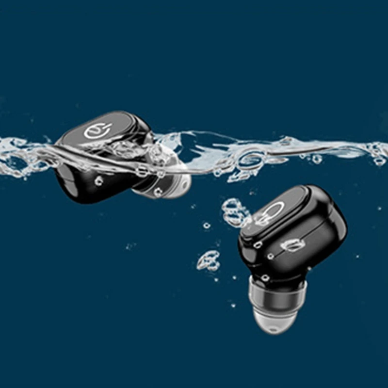H60 Wireless Bluetooth 5 0 Mini Earbuds LED Digital Display Handsfree Headset with Charging Case Sport Driving Stereo Earphone