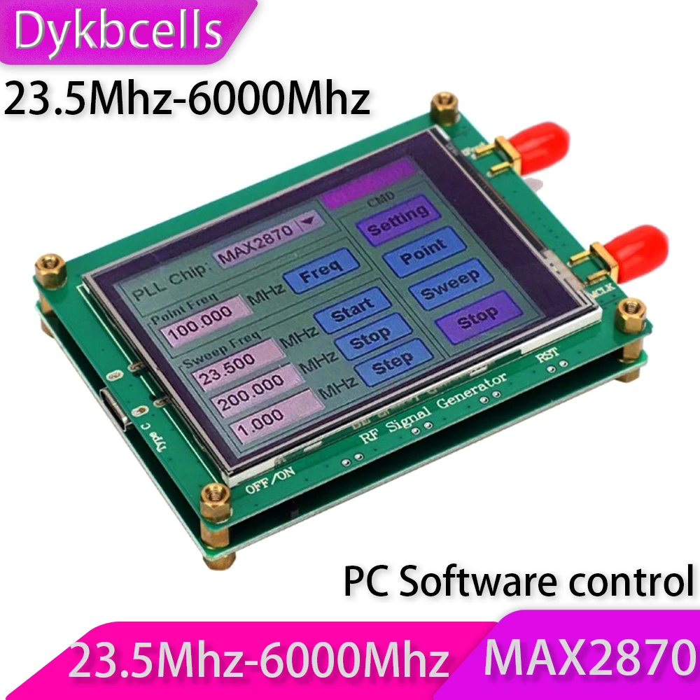Dykbcells MAX2870 23 5 МГц-6000 МГц генератор радиочастотного сигнала VCO частота подметания