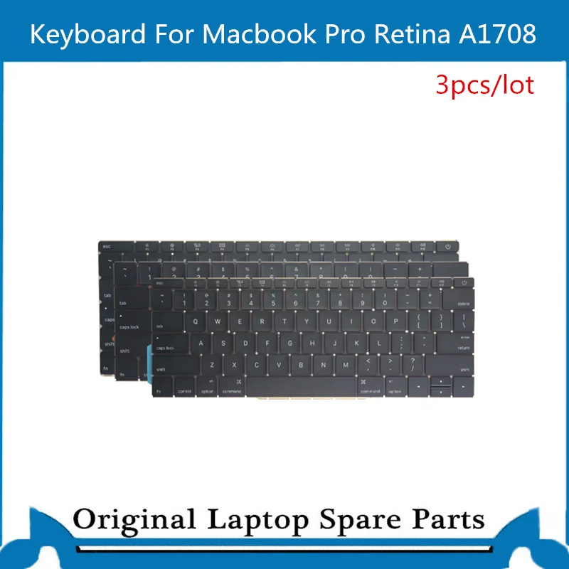 3 шт./лот оригинальная новая клавиатура для Macbook Pro Retina A1706 A1707 Клавиатура США 2017-2018