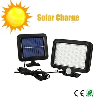 

56/30 LED Solar Lamp Motion Sensor Wall Light Outdoor Courtyard Garden Garage Security Lamp Waterproof Solar Street Light split