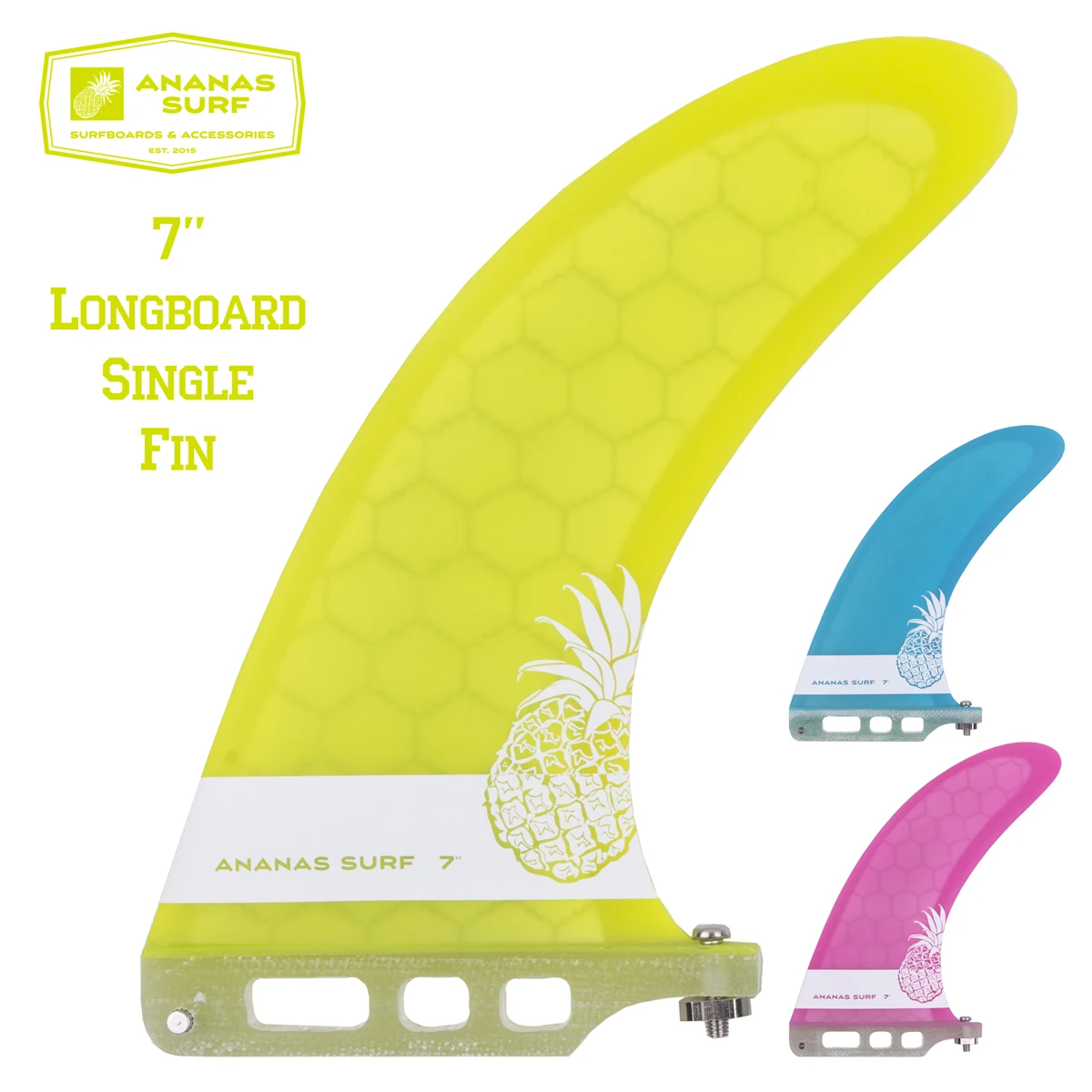 Ananas Surf центральный плавник для серфборда лонгборд сингл фин 7 &quot дюймов us база sup