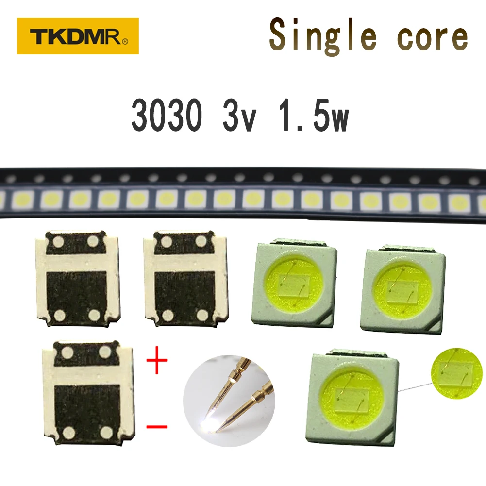 Led Smd 3030 3v Backlight | Tv Led Diode 3v 3030 | 3030 3v 350ma 1w | Led Smd 3030 Tv - Light Beads - Aliexpress