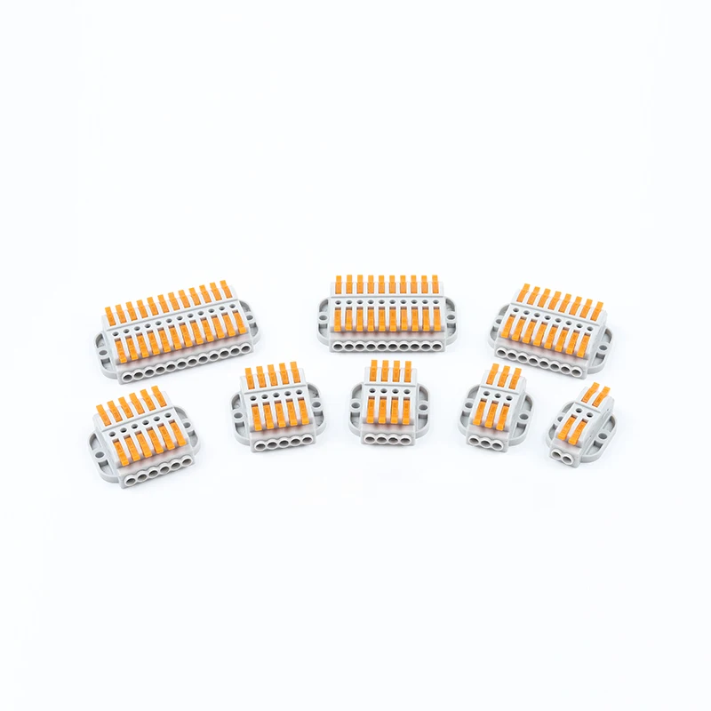 

1PCS Wire Connector 2/3/4/5/6/8/10/12Pin Fast Wiring Cable Connector Conductor Terminal Block Push-in Cable Electrical Equipment
