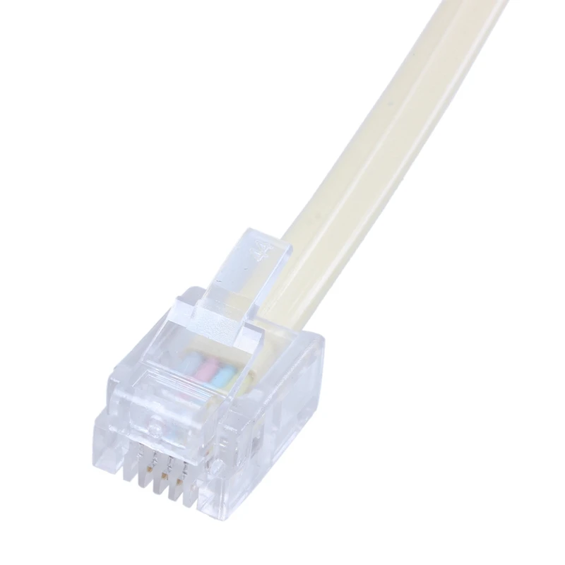 RJ 11 6P 4 C коннектор 2 x jack port M / F сплиттер телефонный адаптер кабель
