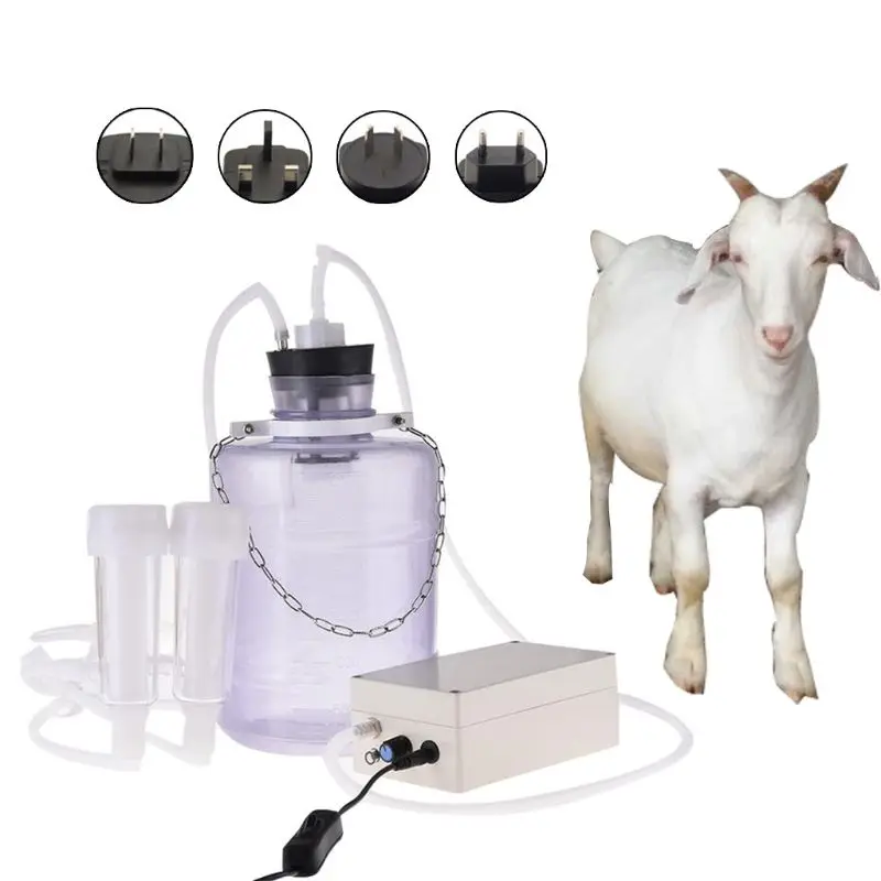 

Goat Milker Machine Electric Portable Cow Sheep Milking Machine Set Manual Pump