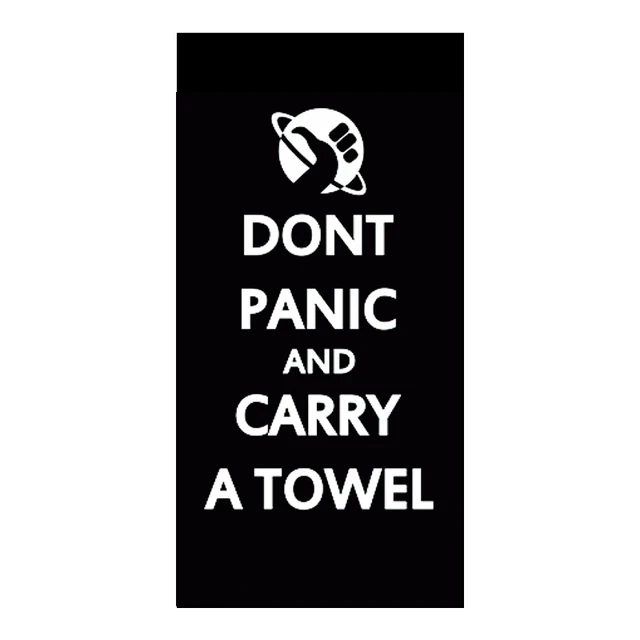 HHGTTG Inspired Button: Don't Panic & Know Where Your Towel Is