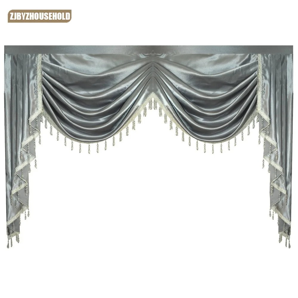 

Curtain Valance Swag Lambrequin for Living Dining Room Bedroom Luxury Style Window Swag European Royal Style