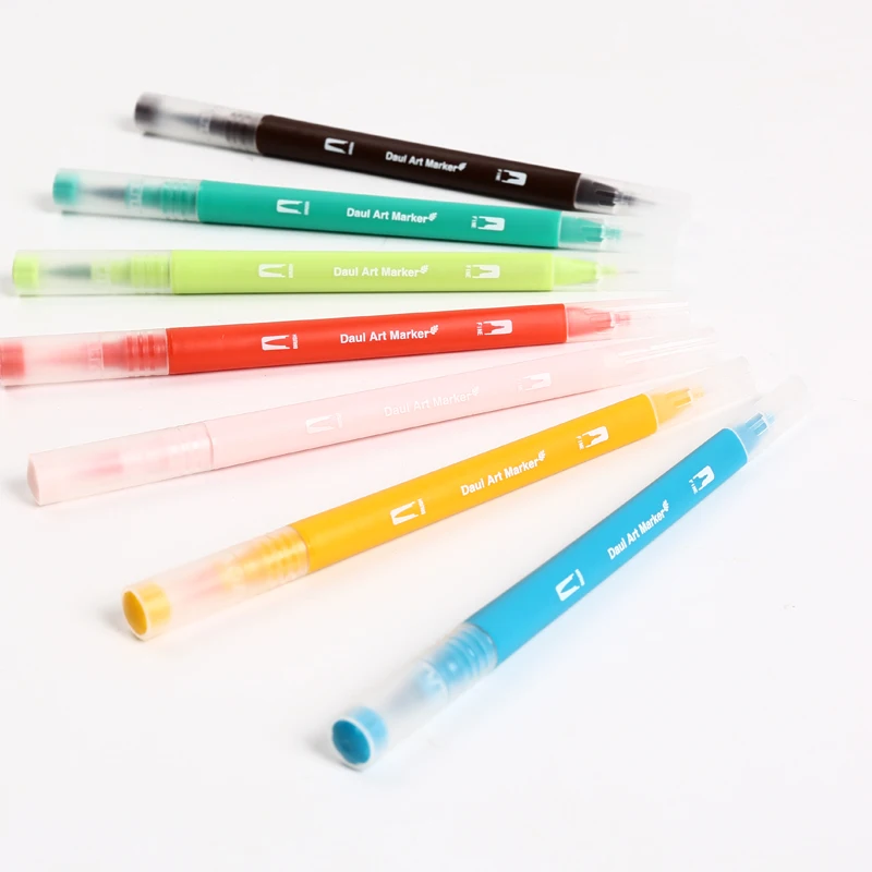 Günstig CHENYU 100 Farben Dual Pinsel Kunst Marker Stift Feine Spitze und Pinsel Zeichnung Malerei Aquarell Stifte für Färbung Manga Kalligraphie