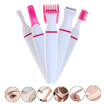 

5in1 Waterproof Trimmer Female Wet Dry Shaver Epilator Rechargeable Hair Clipper