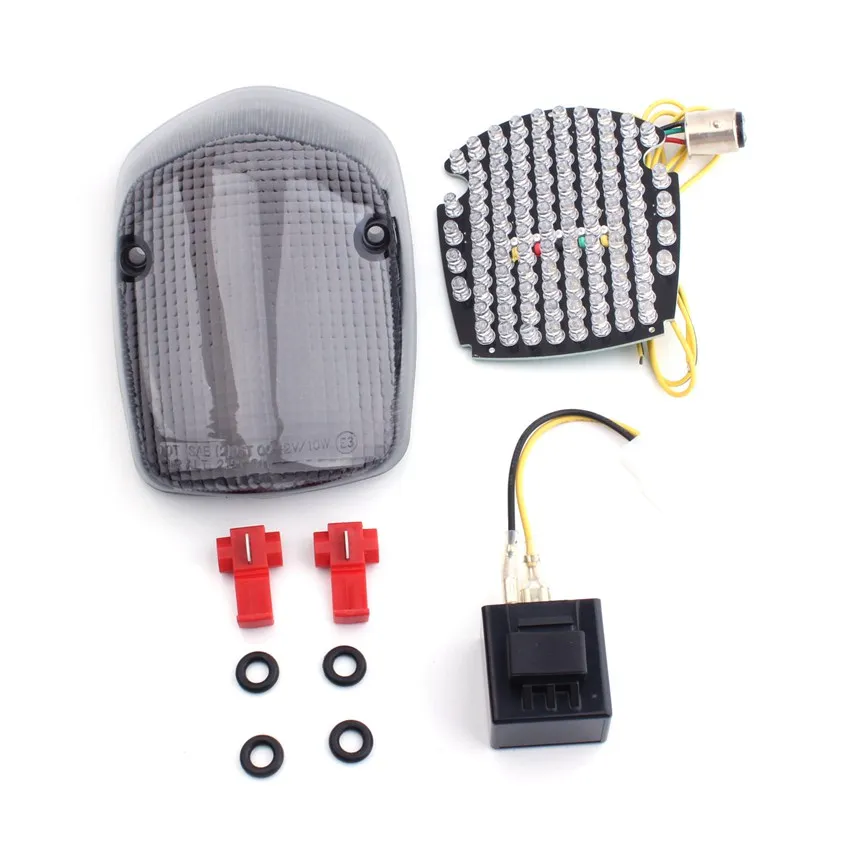 

For Honda Shadow ACE 750 2002-2003 Sabre 1100 2000-2008 LED Turn Signal Brake Tail Light Integrated Smoke
