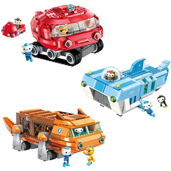 

Enlighten Creator City Octonauts Cartoon White Shark Mobile Base GUP-W Building Blocks Sets Bricks Model Toys for Children gift