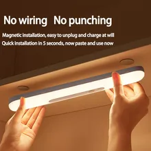 

Staircase Backlight Motion Sensor Light Wireless LED Night Light USB Rechargeable Night Lamp For Kitchen Cabinet Wardrobe Lamp