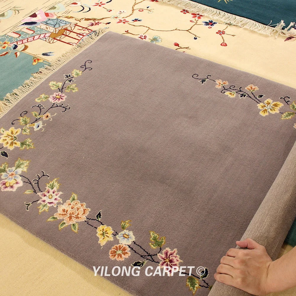 YILONG 3'x4. 7' заводская цена 2018 новый дизайн шерсть небольшой ковер ручной ковер в китайском стиле (TJ030S3x4.7)