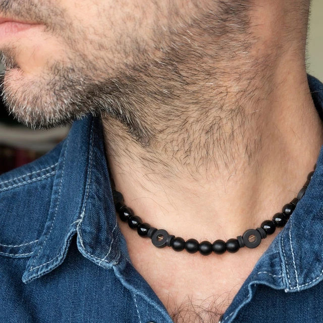 Pearl Necklace Men Fashion | Pearl Choker Necklace Mens | Pearl Necklace Men  Meaning - Necklace - Aliexpress