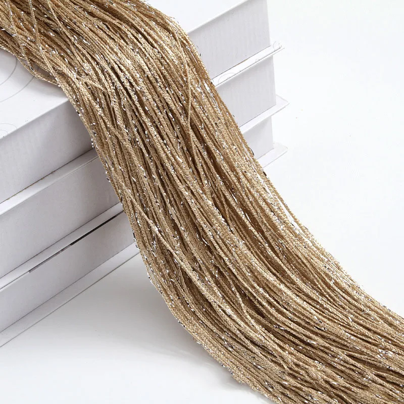 1 piece 100x200cm Glitter String Cheap Door Curtain Beads Room Dividers Beaded Fringe polyester fabric Window Panel 1x2m