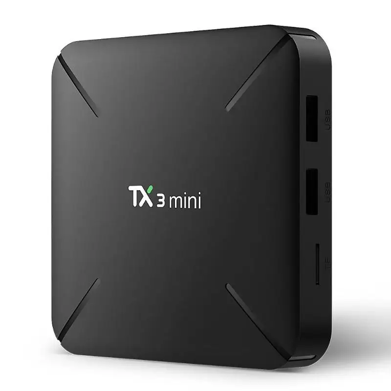 TX3mini/L S905W Android 7,1 четырехъядерный 1 ГБ 8 ГБ Смарт ТВ коробка с пультом дистанционного управления