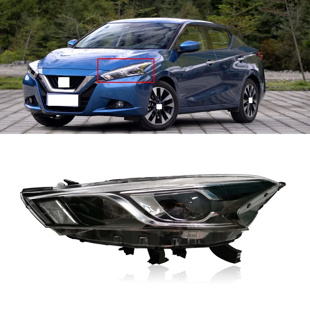 CAPQX For Nissan Bluebird 2015 2016 2017 Front Bumper Head Light Headlamp Driving Turn Signal Lamp Headlight Assembly | Автомобили и