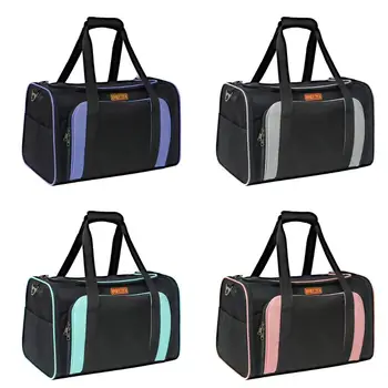 

Soft-Sided Pet Travel Carrier for Dogs and Cats One Side Expansion Foldable Bag