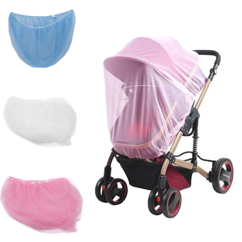 

Baby Stroller Pushchair Mosquito Insect Shield Net Mesh Stroller Accessories cart Mosquito Net Safe Infants Protection