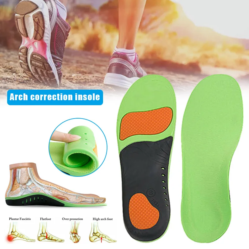 

Insoles Shoe Flat Feet High Arch Support Arch Orthotic Inserts Mat Cushion for Heel Spurs Foot Pain AIC88