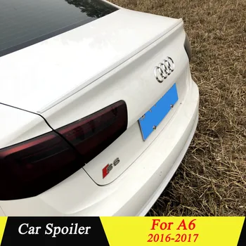 

For Audi A6 A6L 2016 2017 Rear Trunk Spoiler High Quality ABS Plastic Primer Color Car Tail Wing Decoration For Audi A6