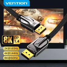 Vention DisplayPort 1.4 Cable 8K 60Hz 4K HDR  Display Port Audio Cable for Video PC Laptop TV Display Port 1.4 DP Cable 1.2