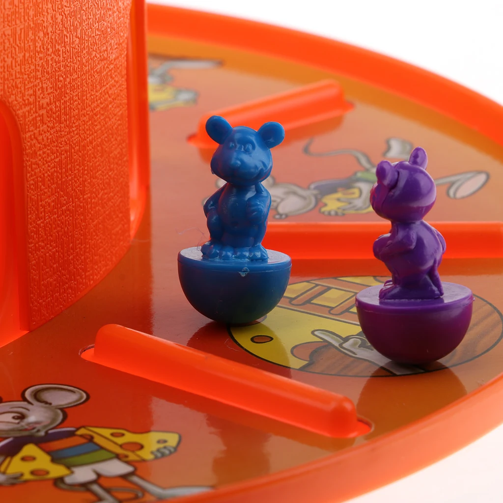 Classic Cat and Mouse Cheese Board Game  - 4 Pieces Mice, Educational Parent - kid Interaction Toys