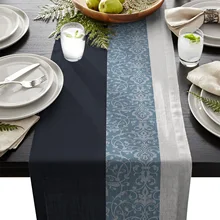 Полосатые классические фигурки в стиле барокко, Настольная дорожка, рождественские украшения для домашнего стола