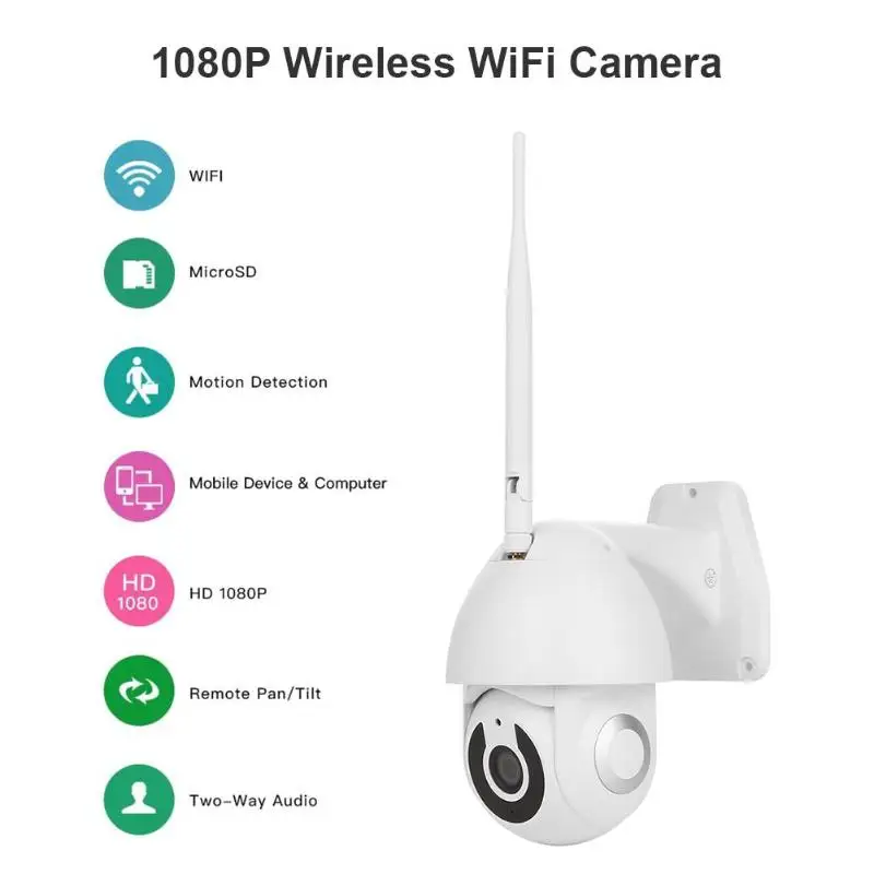 

Neng New 720P PTZ IP Camera Wifi Outdoor Speed Dome Wireless Security Camera Pan Tilt 4X Digital Zoom Network CCTV Surveillance