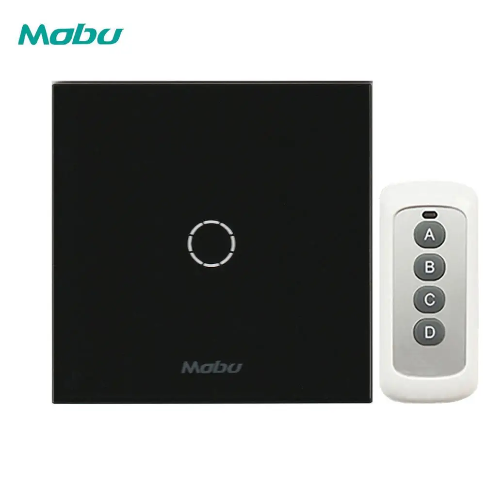 

Mobu EU/UK standard wall light touch switch for remote touch switches 1Gang 1-way remote control switch