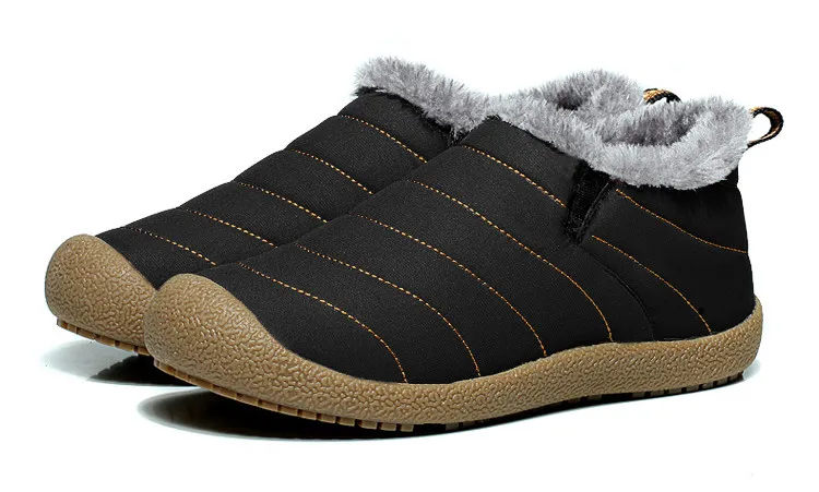 Men Boots Waterproof Winter Men's shoes Size 38-46 Warm Plush Snow Boots Non-slip Rain boots Casual Ankle Boots Men Booties