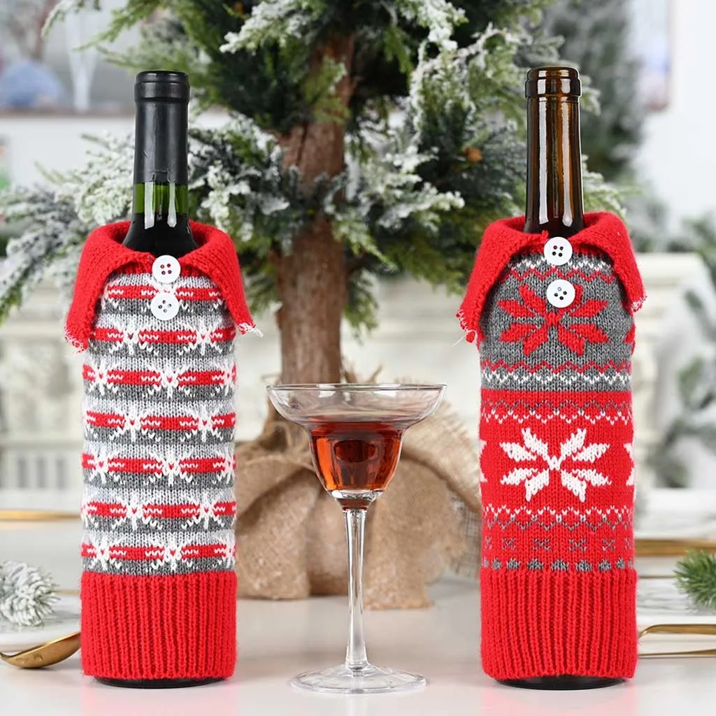 L5 Merry Christmas Santa Wine чехол для бутылки рождественские праздничные вечерние украшения для стола рождественские украшения для подарков для дома Прямая поставка