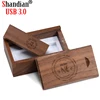 SHANDIAN (Free Custome LOGO) wooden usb + gift box usb flash drive usb 3.0 wood pendrive 4GB 8GB 16GB 32GB 64GB wedding gifts ► Photo 3/6