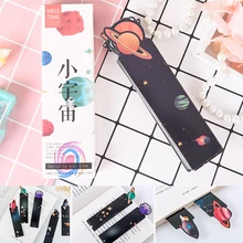 30 шт маленькая Галактика Космос Звездная красота закладки Дети Школа Marcapaginas закладки