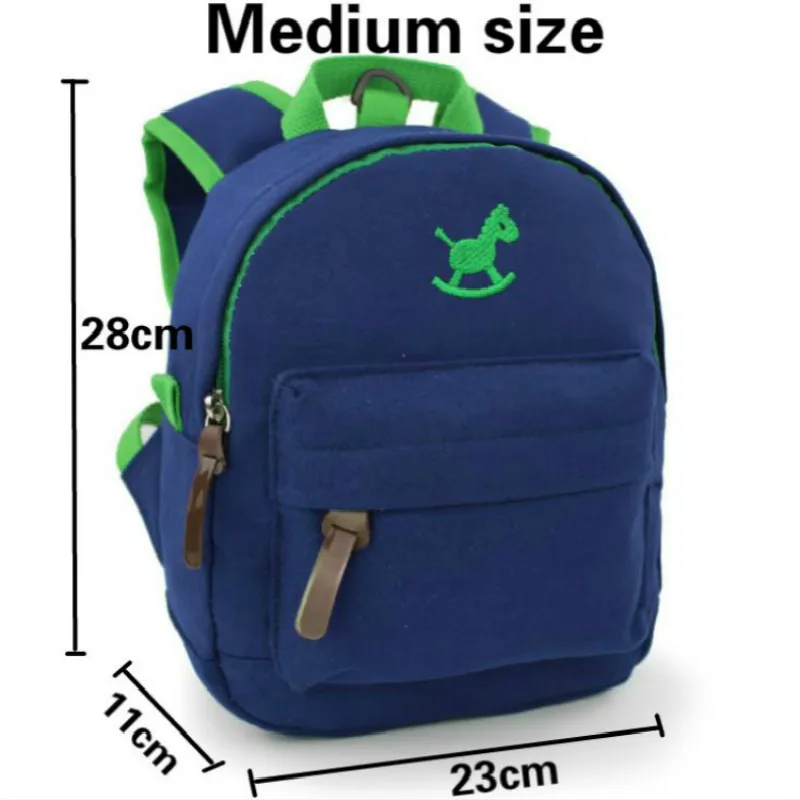 Новый хлопковый Детский рюкзак с милой 3d вышивкой из мультфильма для
