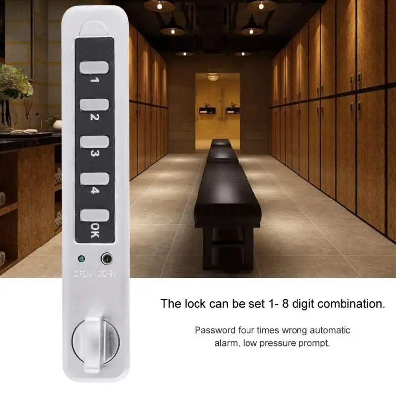 

8 Digit Code Combination Cam Cabinet Convenient Password Security Coded Lock Security Coded Lock