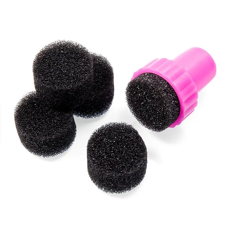5pcs Nail Art Sponge Stamp Polish Template Transfer Tips Nail Art Gradient Brushes Pen Gel Glitter Powder Picking Manicure Tool 5