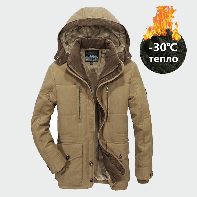 KOSMO MASA Теплая Флисовая Длинная зимняя куртка для мужчин с капюшоном водонепроницаемый военный большой размер 6XL куртка пальто толстая пуховая парка для мужчин MP039