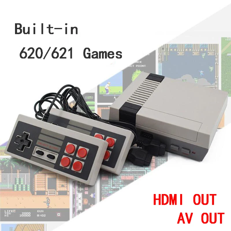 

Mini TV Game Console 8 Bit Retro Classic Handheld Game Player HDMI/AV Output With 621/620 Games Video Game Console Toys Gifts